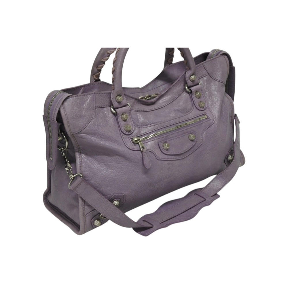 BALENCIAGA The Giant City Handbag Purple - Picture 3 of 10